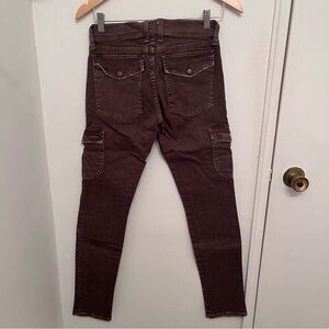 Current/Elliott Combat Green Skinny Cargo Pants